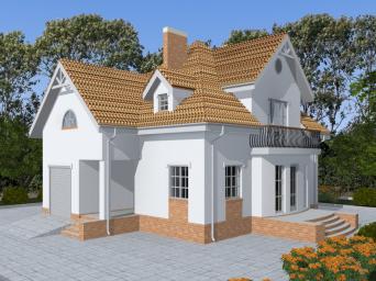 Проект одноэтажного дома с мансардой и подвалом